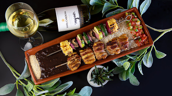 2 Two Skewer Plate_Espettos Grill